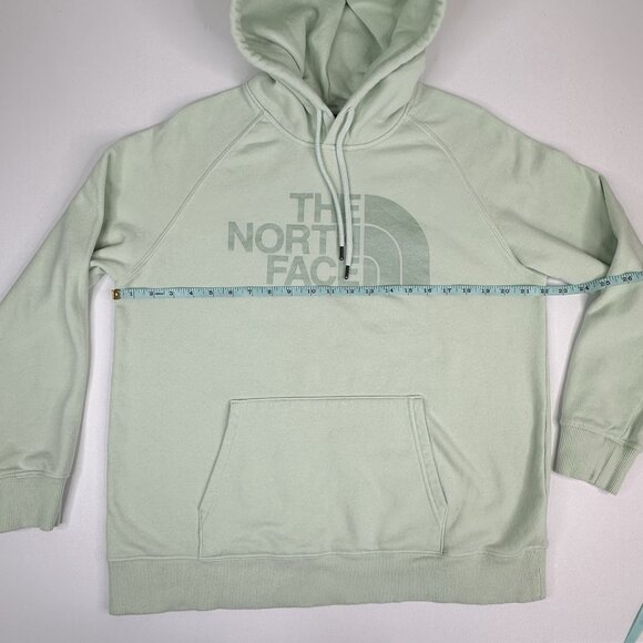 The North Face Women’s Mint Green Half Dome Hooded Long Sleeve Sweatshirt L/C44 - Picture 15 of 16